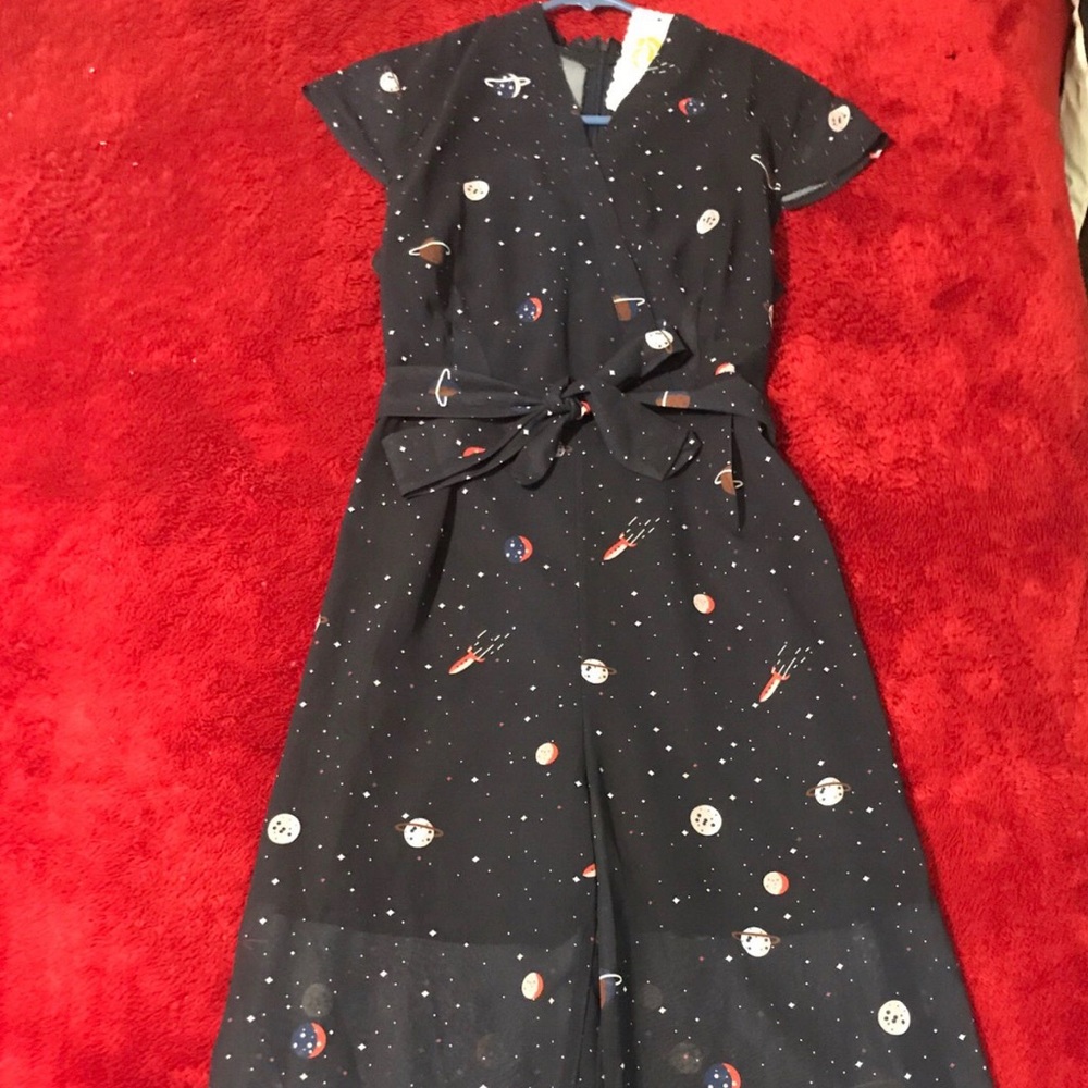 Navy Blue Astrology Romper